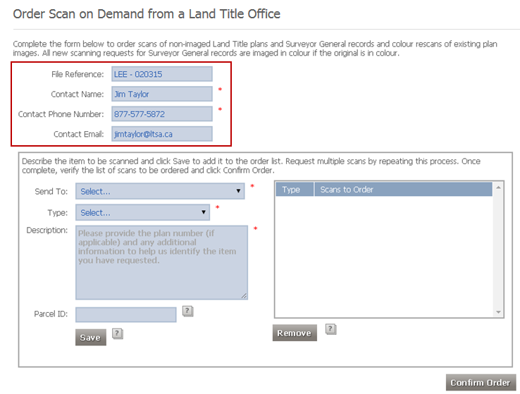 Scan on Demand from Land Title Office LTSA Help